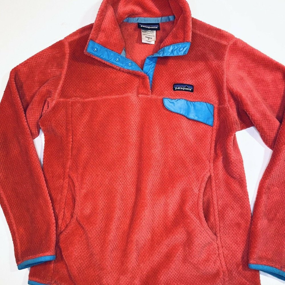 Patagonia Red and Blue Women's Sweater